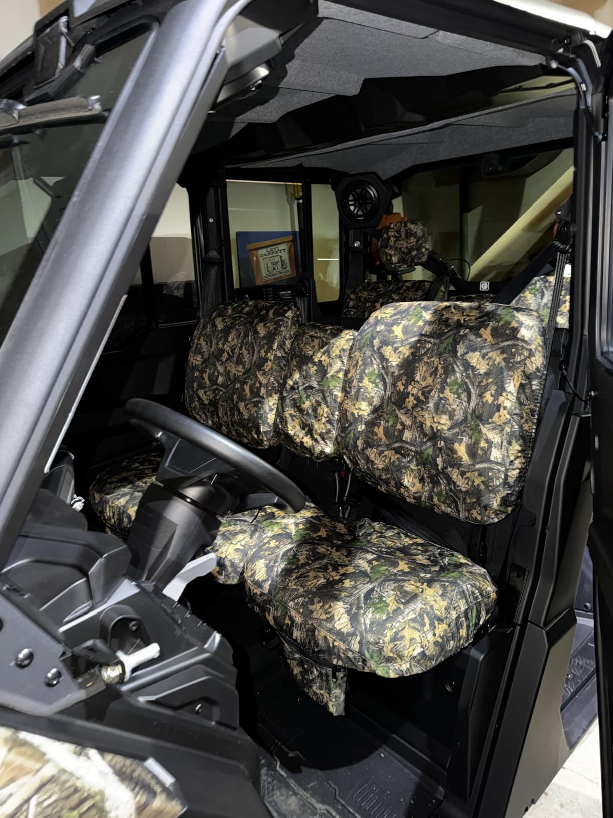 UTV Waterproof Seat Cover for Can-Am Defender DPS MAX 6X6 PRO 2016-2025, Heavy Duty 1680D Camo Seat Covers Set for UTV Can-Am Full Protection Outdoor(8 PCS) customer photo 1