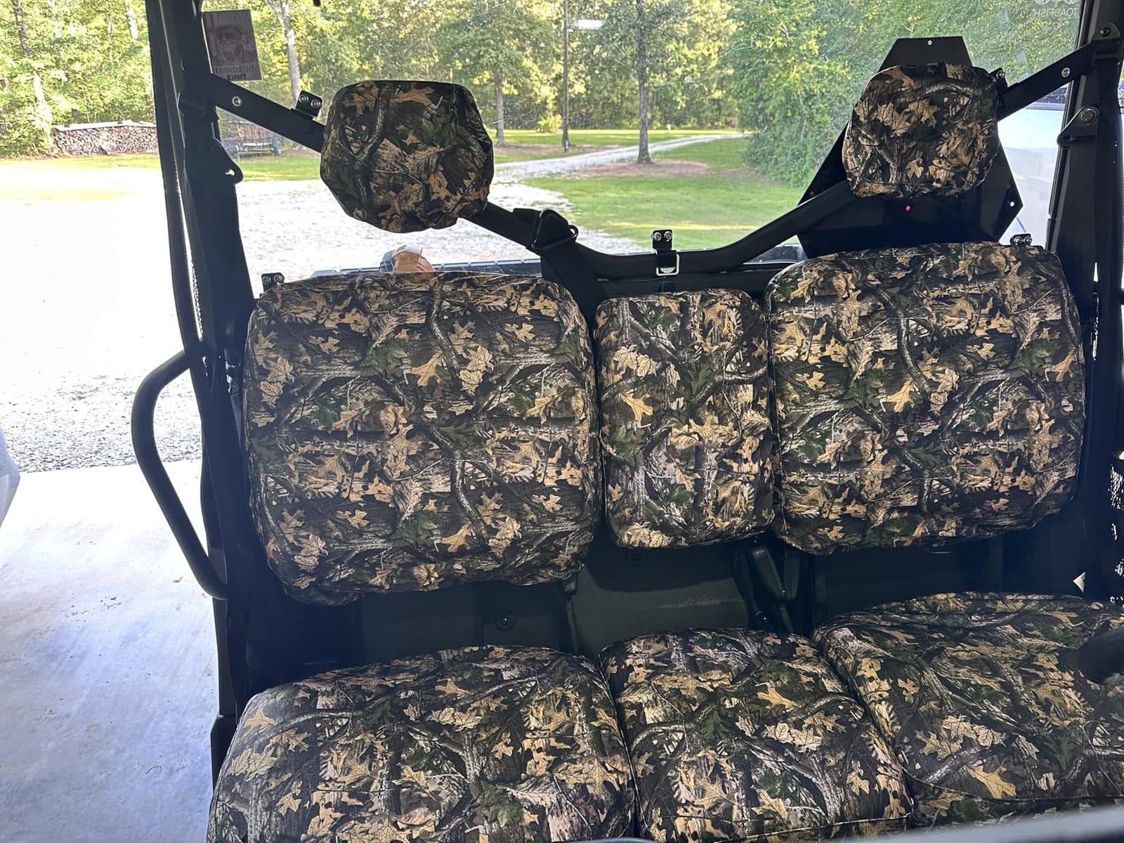 UTV Waterproof Seat Cover for Can-Am Defender DPS MAX 6X6 PRO 2016-2025, Heavy Duty 1680D Camo Seat Covers Set for UTV Can-Am Full Protection Outdoor(8 PCS) customer photo 2