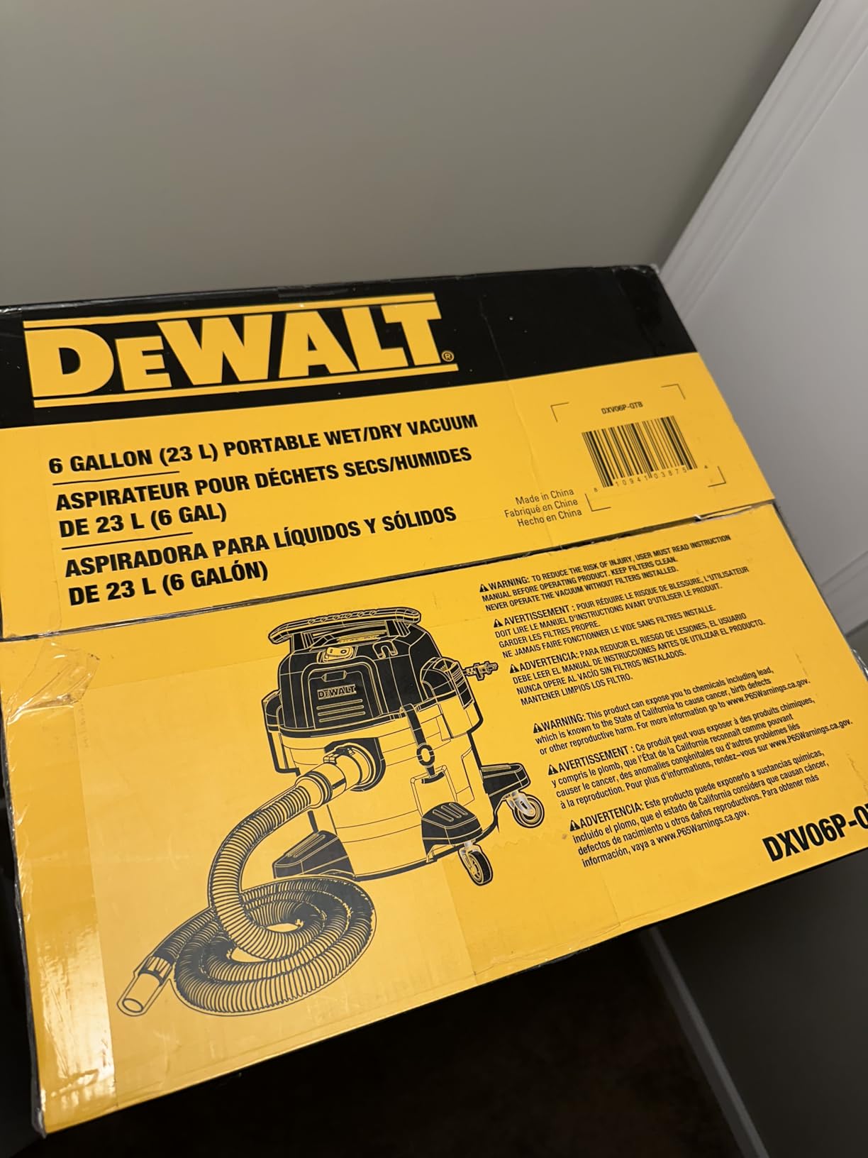 DEWALT 6 Gal 5 HP STEALTHSONIC Quiet Shop Vacuum Wet and Dry DXV06P-QTB customer photo 2