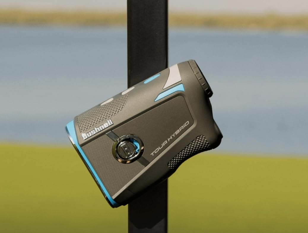 Bushnell Golf Tour Hybrid Laser Rangefinder, Blue | GPS, Slope Compensation, Pinseeker w/Visual JOLT, Magnetic Cart Mount, Front/Center/Back Distances, 1300 Total Yard Range customer photo 1