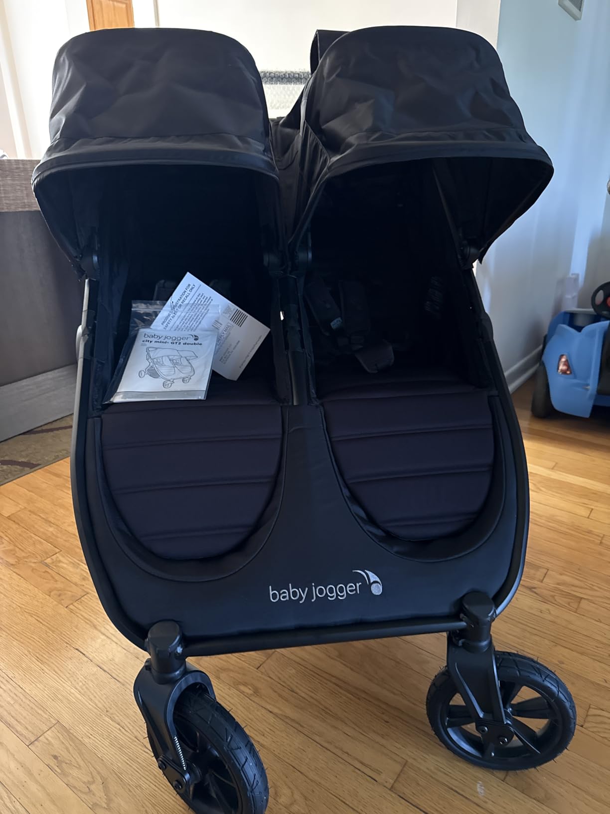Baby Jogger City Mini GT3 All Terrain Baby Stroller with Forever Air Rubber Tires, All Wheel Suspension, Lightweight Stroller with Magnetic Buckle, No-Rethread Harness, and Foot Brake, Rich Black customer photo 2