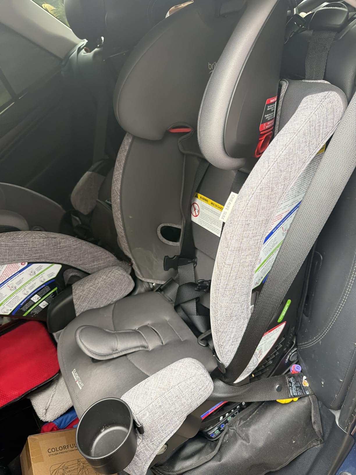 Britax One4Life Slim All in One Car Seat, Up to 10 Years Use - Mineral Gray | Rear Facing, Forward Facing, & Booster Mode, 17.5