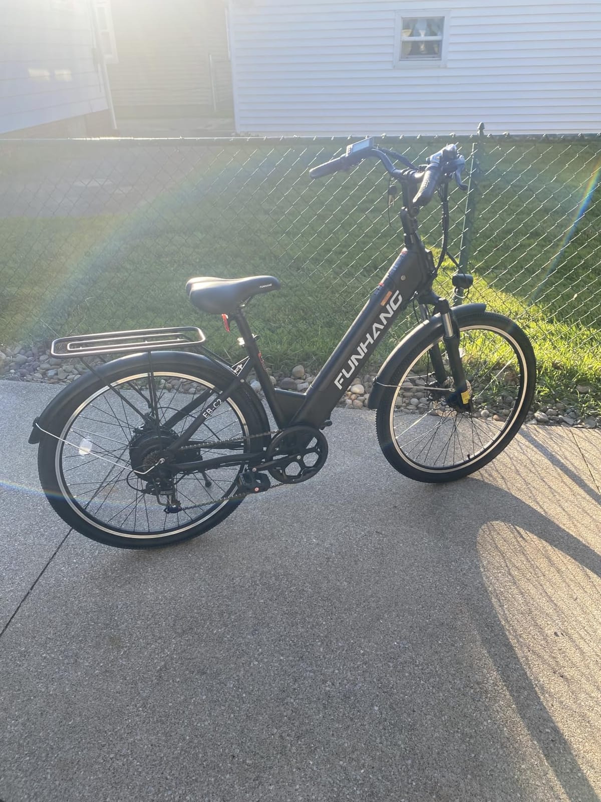 Funhang Electric Bike for Adults, 1000W Peak Ebike, 50Miles Step Thru Electric Bicycle, 26