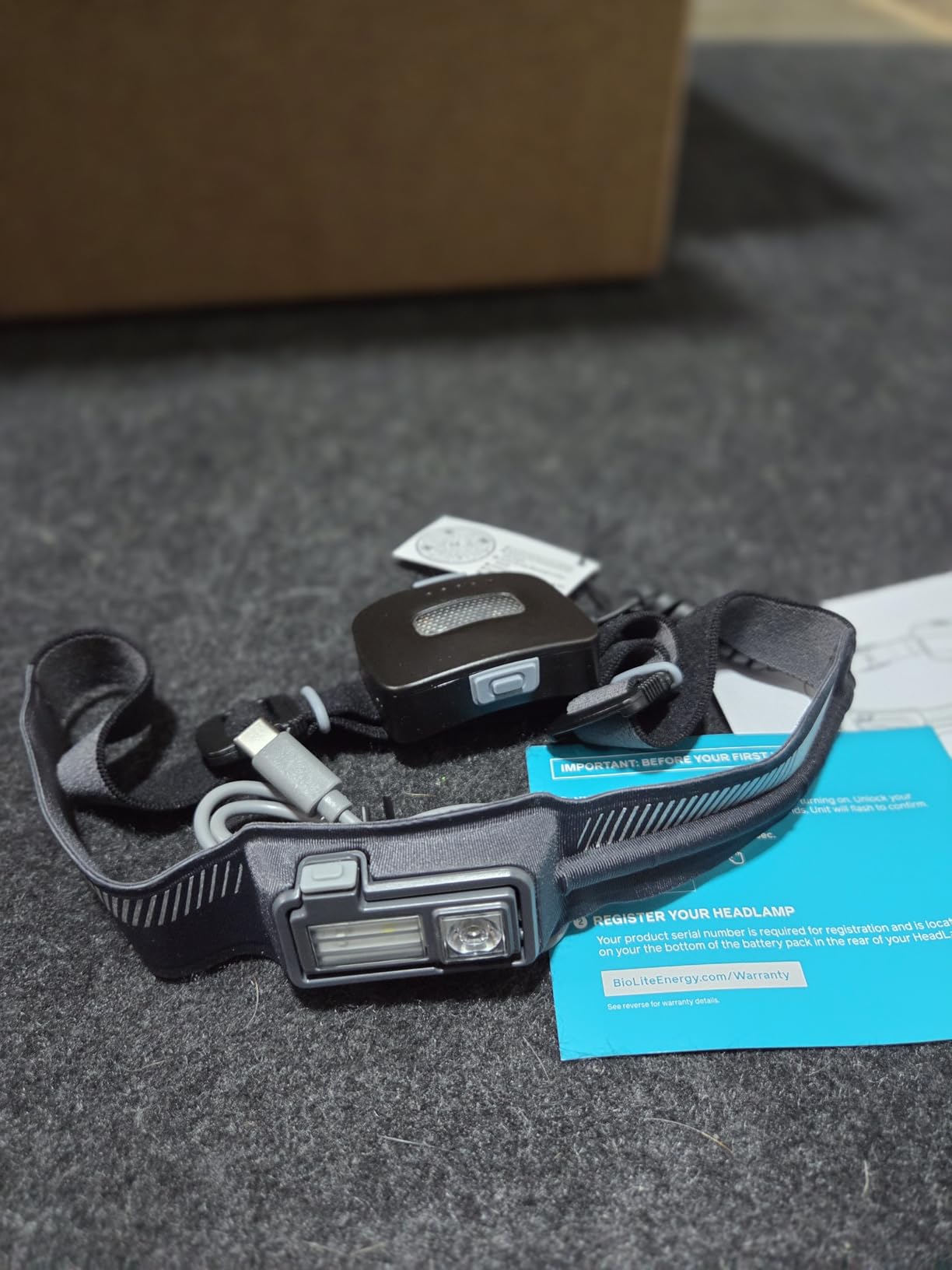 BioLite Dash 450 Rechargeable 450-Lumen HeadLamp, Ember Fade customer photo 1