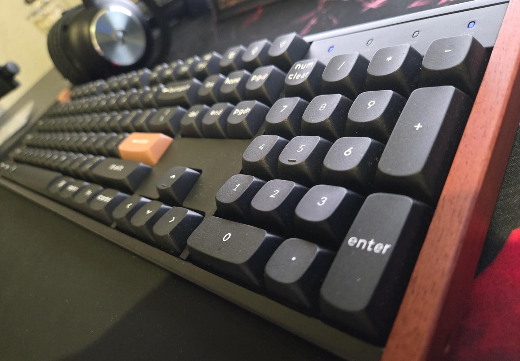 Keychron K10 HE Hall Effect Keyboard Wireless, Magnetic Switch Hot Swappable, Adjustable Actuation Rapid Trigger Mode with Aluminum + Wood Frame, Full-Size Custom RGB for Mac Windows Linux - Black customer photo 2