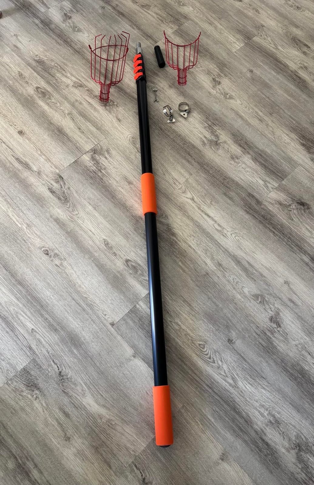 LAANPOLE 26FT Reach Fruit Picker Pole with Basket Telescoping, Apple Picker with 5-20FT Telescoping Pole customer photo 2