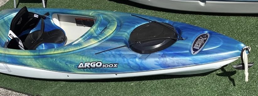 Pelican Argo 100X EXO - Recreational Sit in Kayak - Lightweight Patented Ram-X Material - Ergobreeze Seating System - 10 ft customer photo 1
