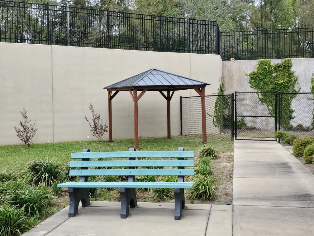 Modern Shade Permanent Wood Gazebo 10x10 with Galvanized Steel Roof, Outdoor Cedar Gazebo with Superior Snow & Wind Resistance, Wooden Gazebo with Sturdy Hooks for Garden, Backyard, Patio customer photo 2