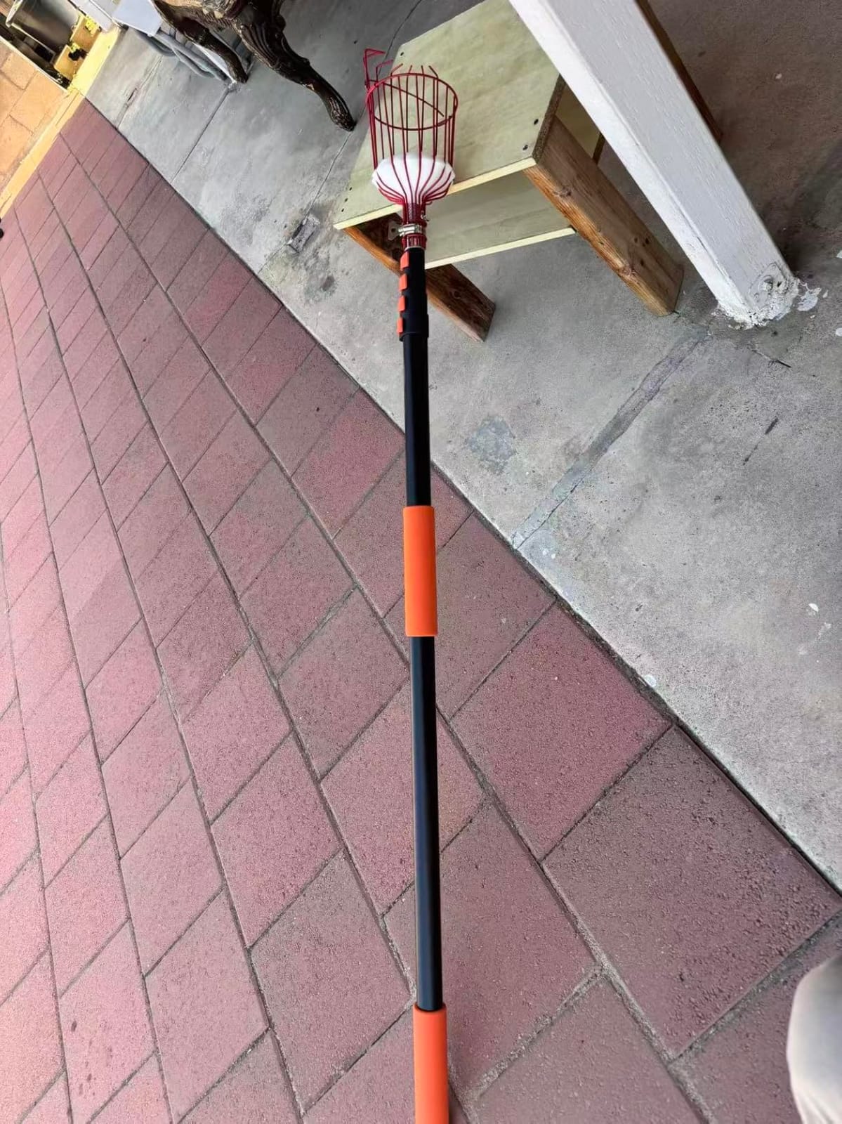 SISIUPASSIE 26FT Reach Fruit Picker, Apple Picker Pole with Basket Telescoping Tool for Apple Lemon Orange Mango Avocado customer photo 1