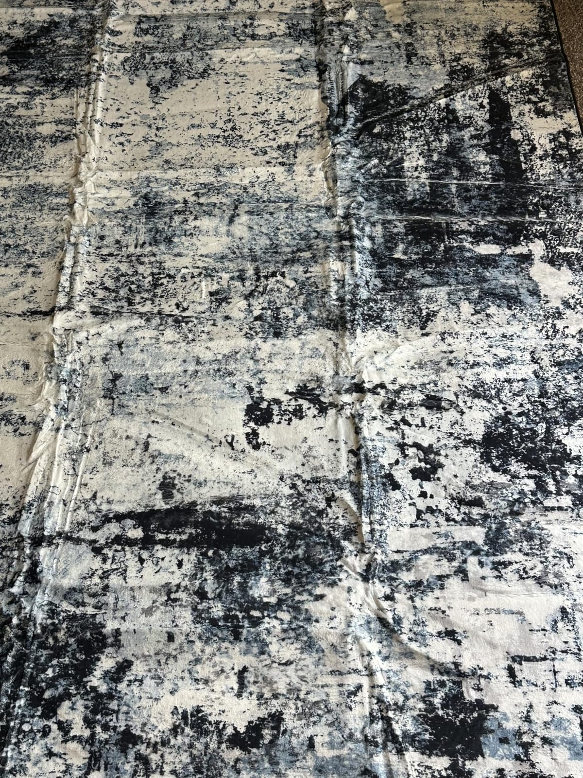 Rugflix 8x10 Area Rugs for Living Room, Washable Large Rug Stain-Resistant Low Pile, Modern Dark Carpet for Dining Room Home Office Kid Room Nursery Bedroom, Navy Blue/Black customer photo 1