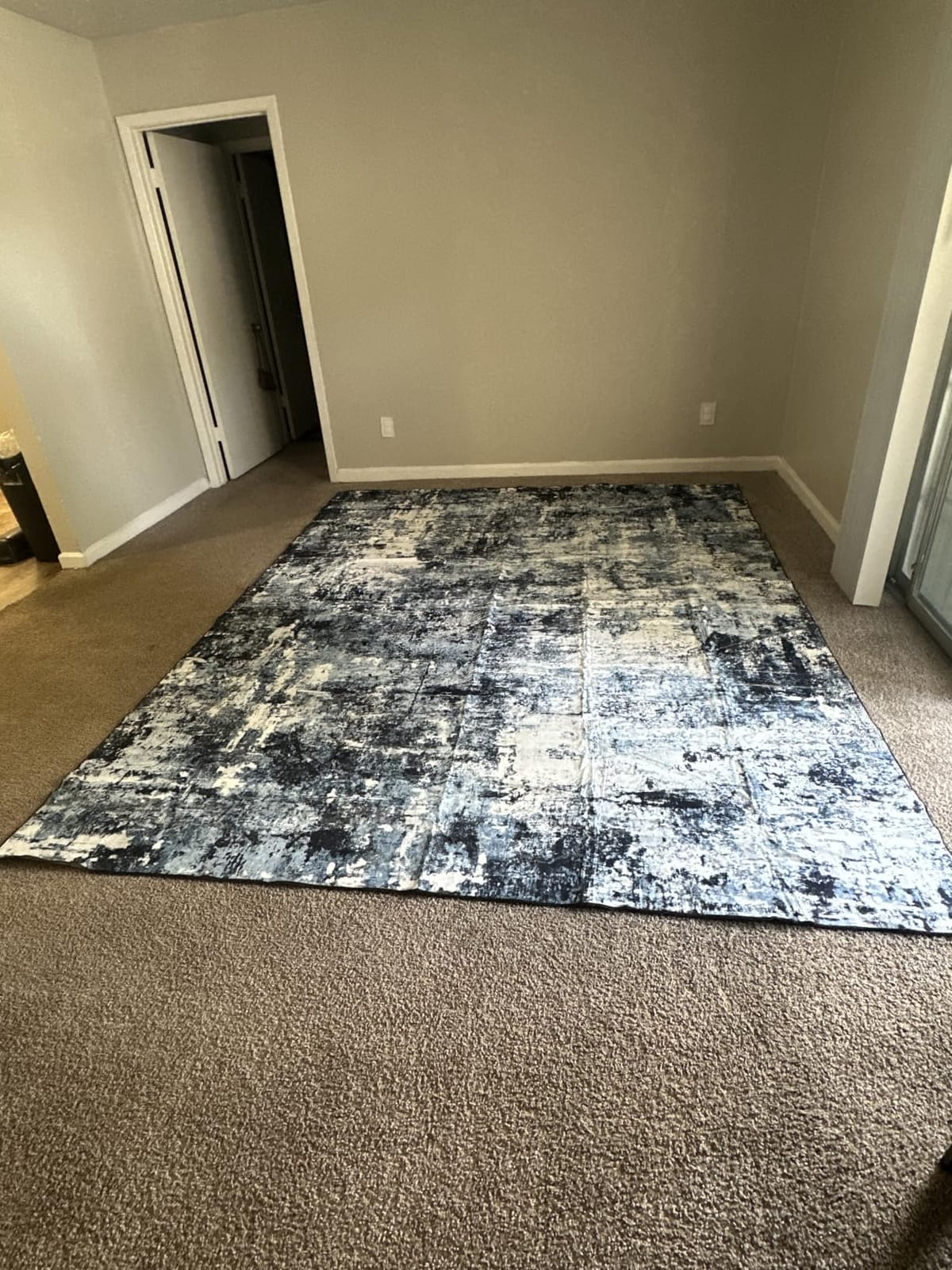 Rugflix 8x10 Area Rugs for Living Room, Washable Large Rug Stain-Resistant Low Pile, Modern Dark Carpet for Dining Room Home Office Kid Room Nursery Bedroom, Navy Blue/Black customer photo 2