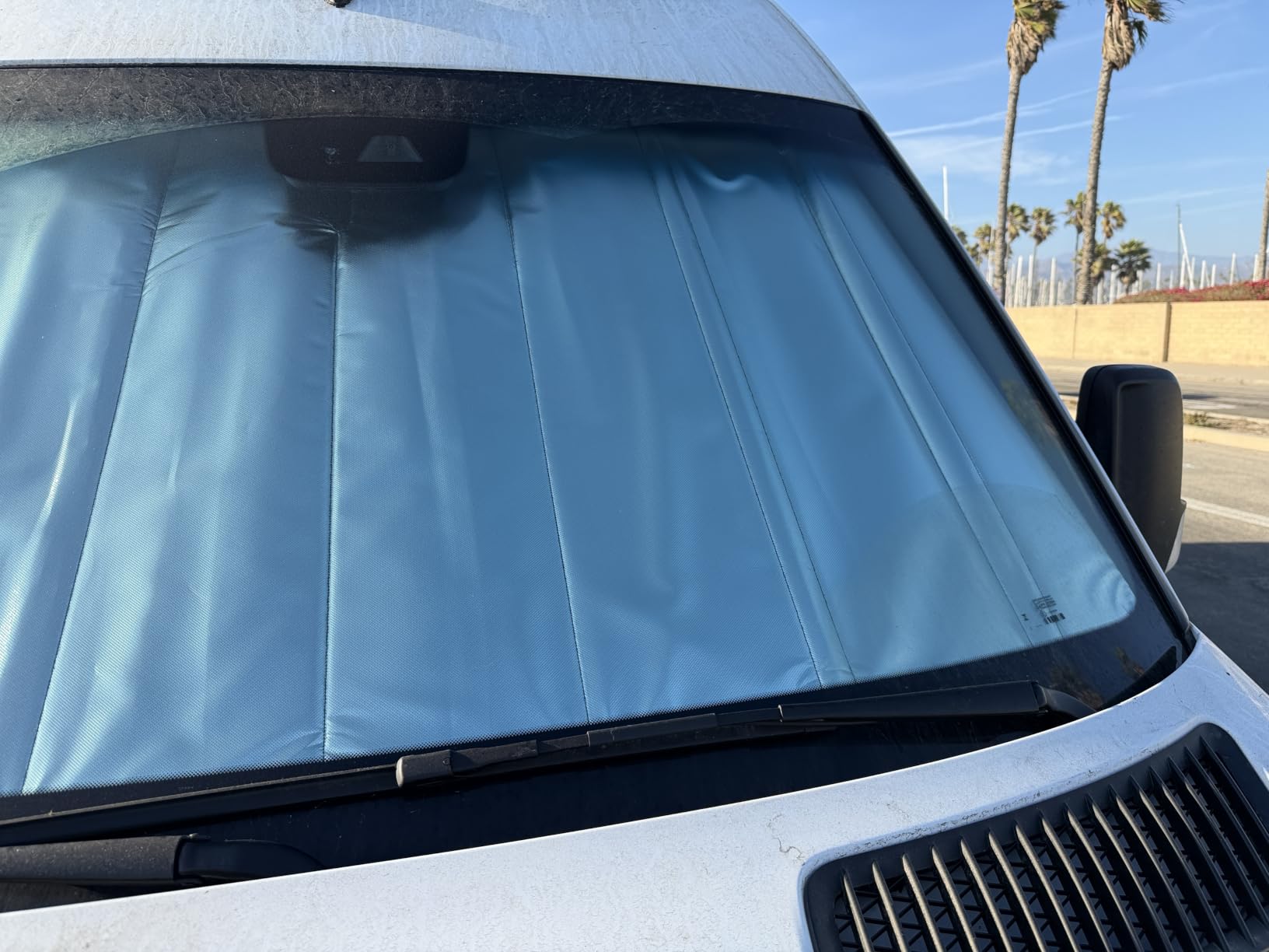 Extra-Thick Front Door Window Covers(Pair) for Mercedes-Benz Sprinter 2019-2026 VS30, Magnetic Insulated Blackout Sunshade, XPE Foam & Thinsulate Cotton, AllSeasonGuard Pro customer photo 2