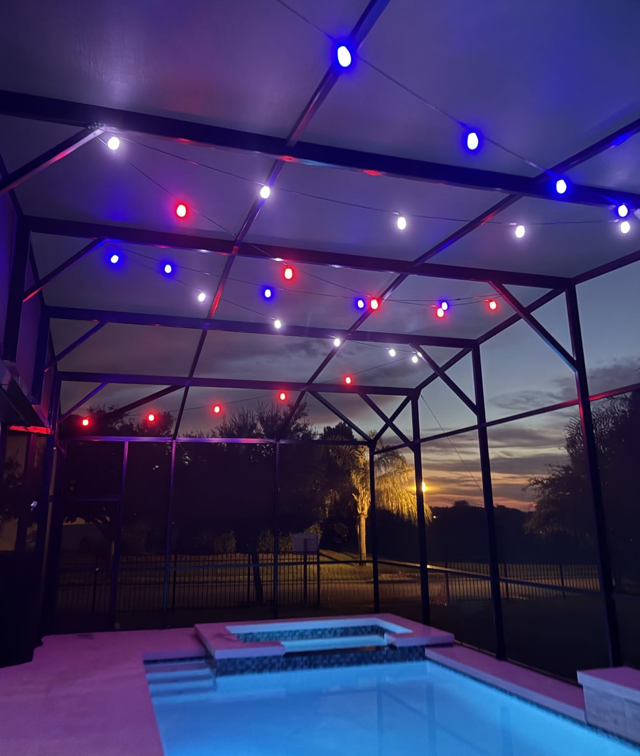 Govee S14 Bulb Outdoor String Lights 2, 96ft RGBICWW, 30 LED Bulbs, IP66 | Patio Lights with 111 Scene Modes for Patio, Backyard, Garden, Compatible with Alexa, Google, Matter, APP Control customer photo 1