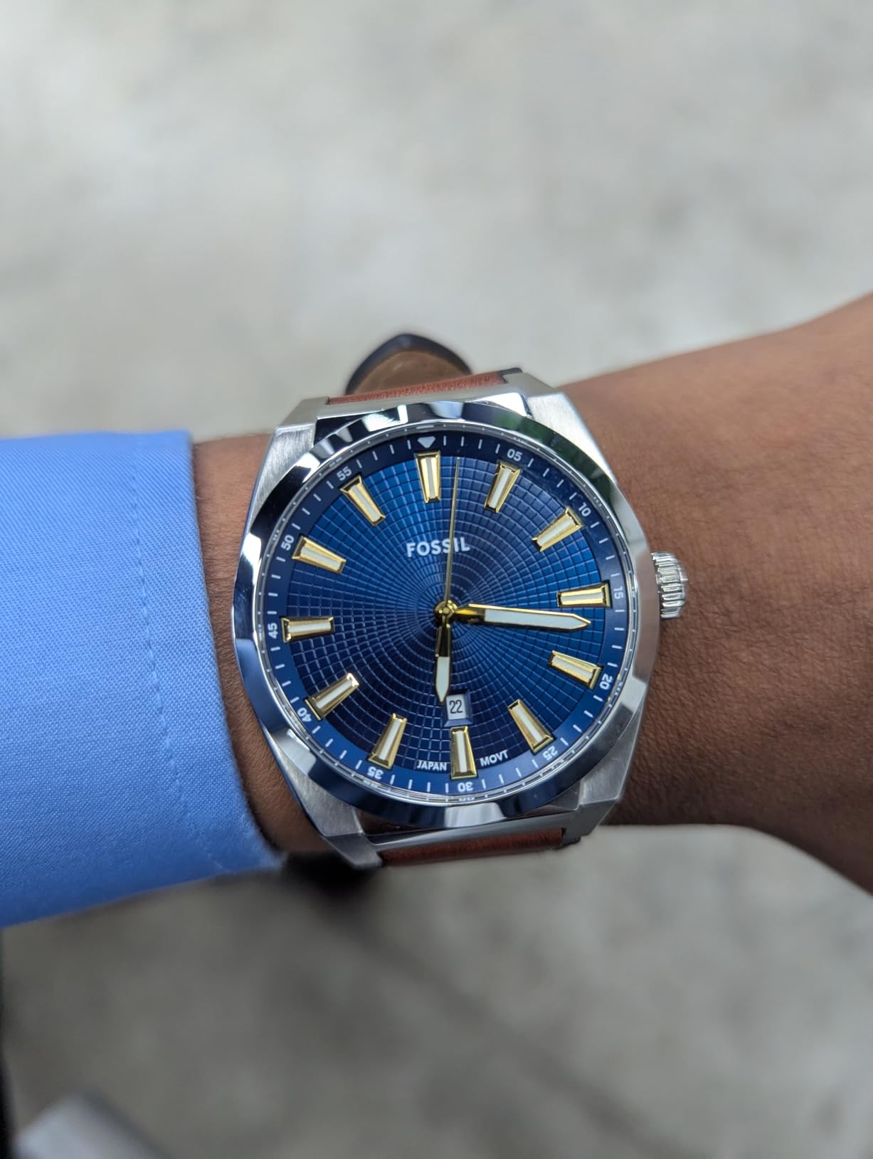 Fossil Men's Everett Quartz Stainless Steel Watch customer photo 1