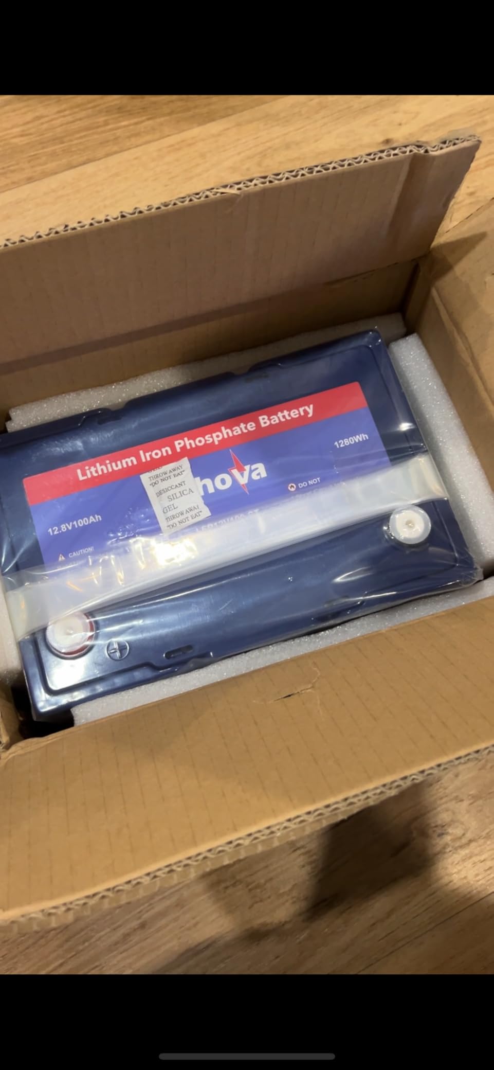 12V 100Ah LiFePO4 Battery, Built in 100A BMS, Up to 15000 Deep Cycles, Rechargeable 1280Wh Lithium batteries BCI Group 24 Size for RV, Solar, Marine, Trolling Motor and Home Energy Storage customer photo 2