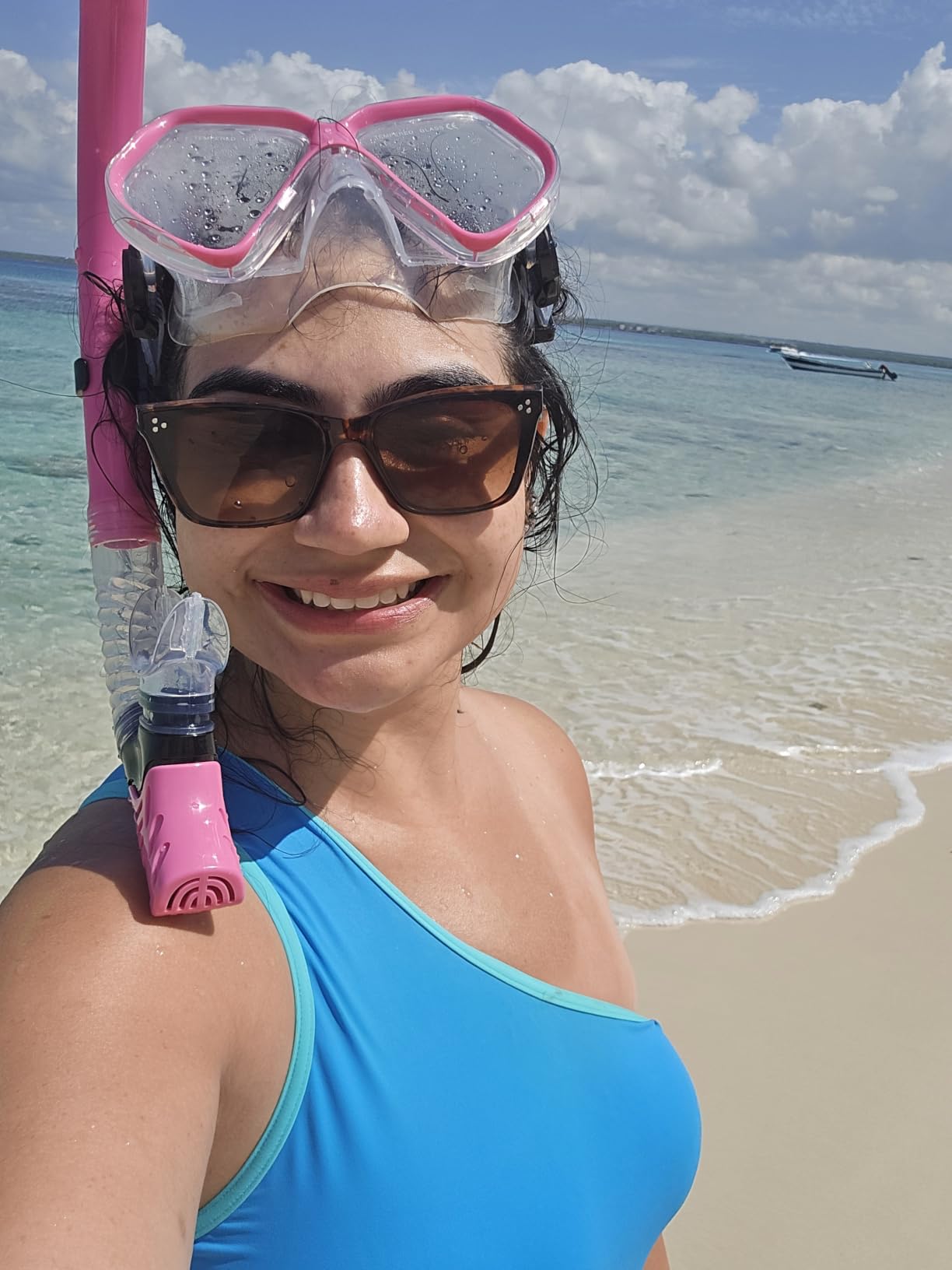 Snorkeling Gear for Adults, Dry Snorkel, Mask Set Adult, Diving Scuba Mask, Scuba Gear, Swimming Goggles with Nose Cover, Swim Freediving Tempered Glass Panoramic View Travel Packages customer photo 2