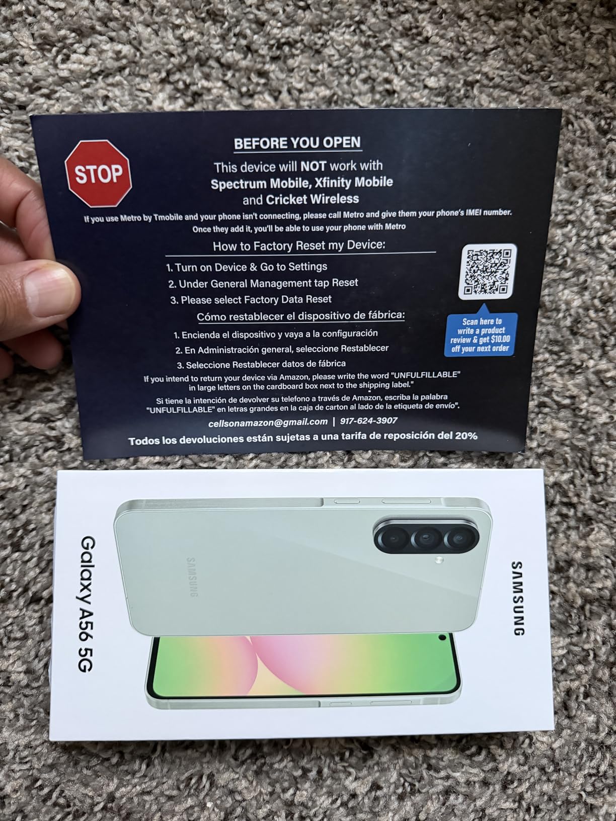 Samsung Galaxy A56 5G 2025 | 256GB, 12GB, Dual SIM | 6.7
