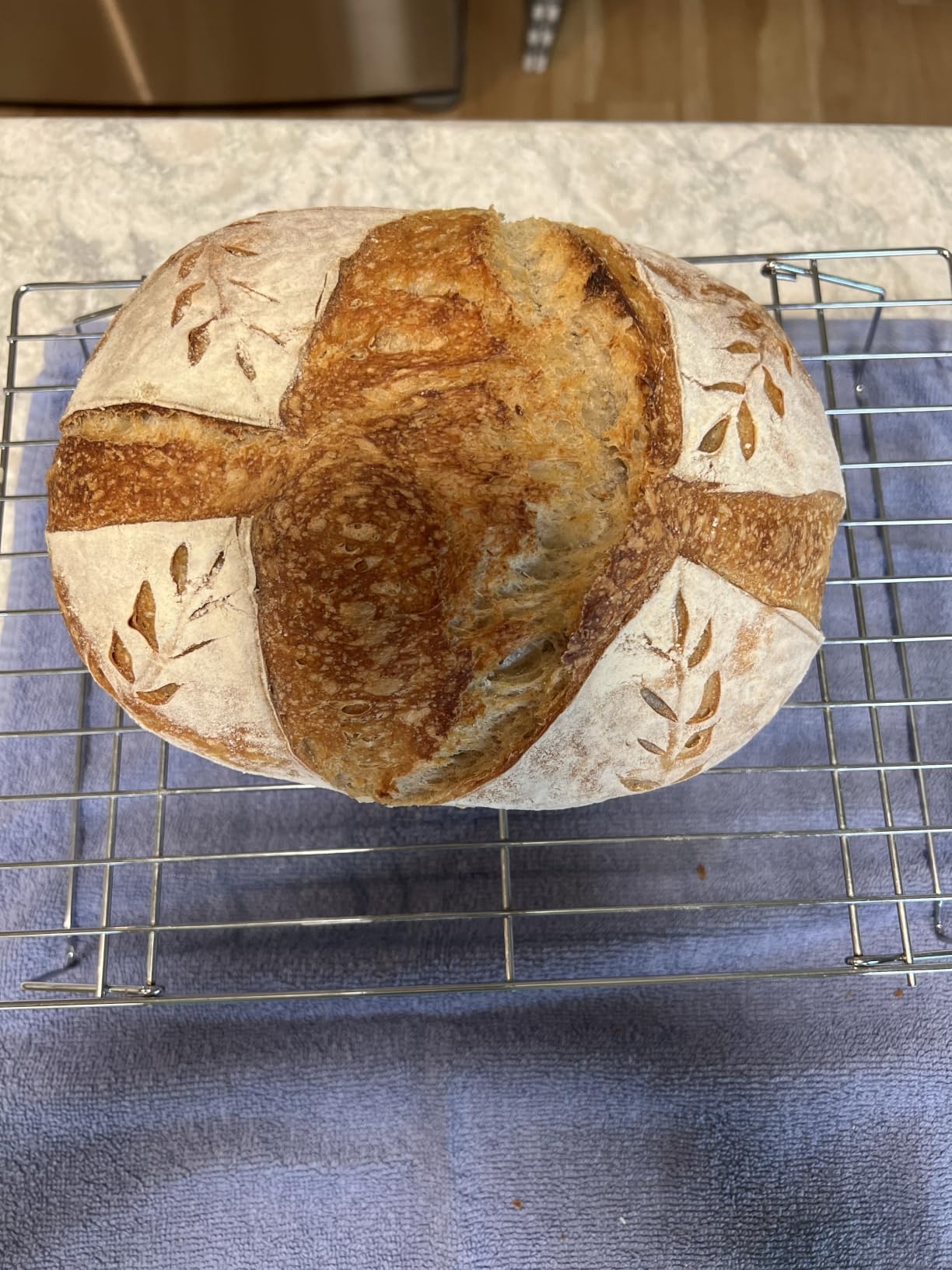 Wood Pulp Banneton Bread Proofing Baskets Set of 2, 9 Inch Round 2.2LB Sourdough Banneton Basket with Liner, Non-Stick Dough Proofing Bowl for Rising and Baking customer photo 2