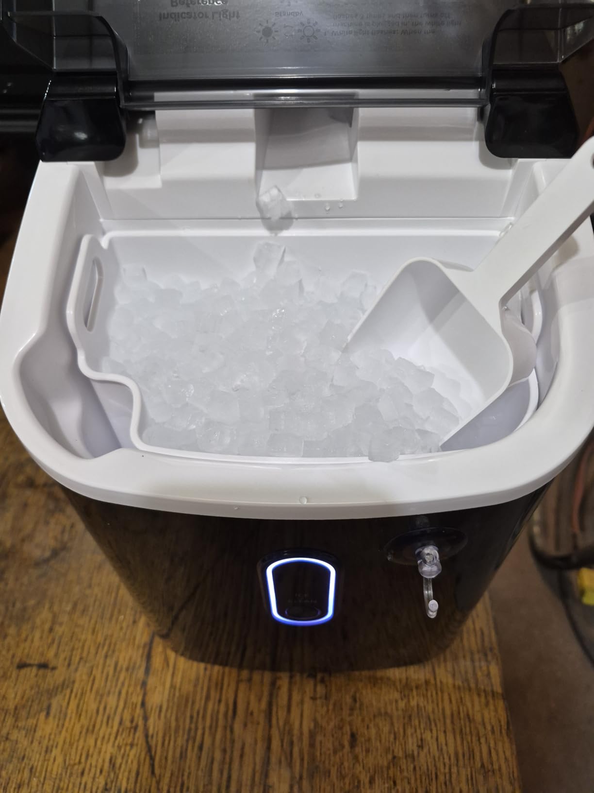 Silonn Countertop Ice Maker - 26.5lbs/24H Portable Ice Machine with 2.5L Expandable Ice Basket, 9 Bullet Ice Cubes in 6 Mins, 2 Ice Sizes LED Touch Control & Self-Cleaning for Home Kitchen customer photo 2