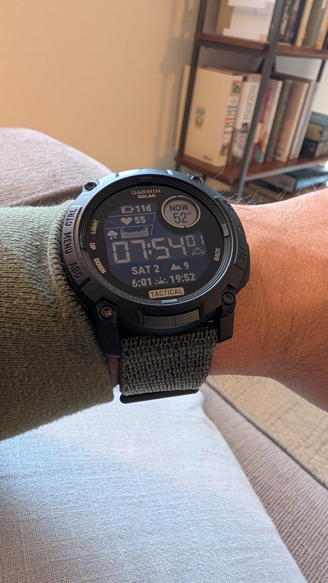Garmin Instinct 3 Tactical, Solar, 45mm, Black | Outdoor GPS Smartwatch, Solar Charging, Dedicated Tactical Features, Metal-Reinforced Bezel, Built-In Flashlight customer photo 1