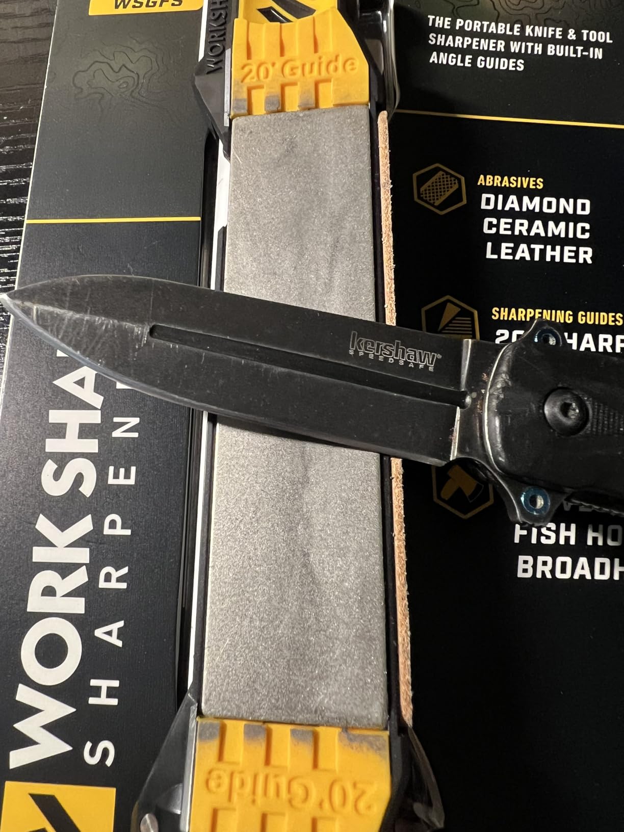 Work Sharp Guided Field Sharpener Elite with case, Travel Knife Sharpener Tool customer photo 2