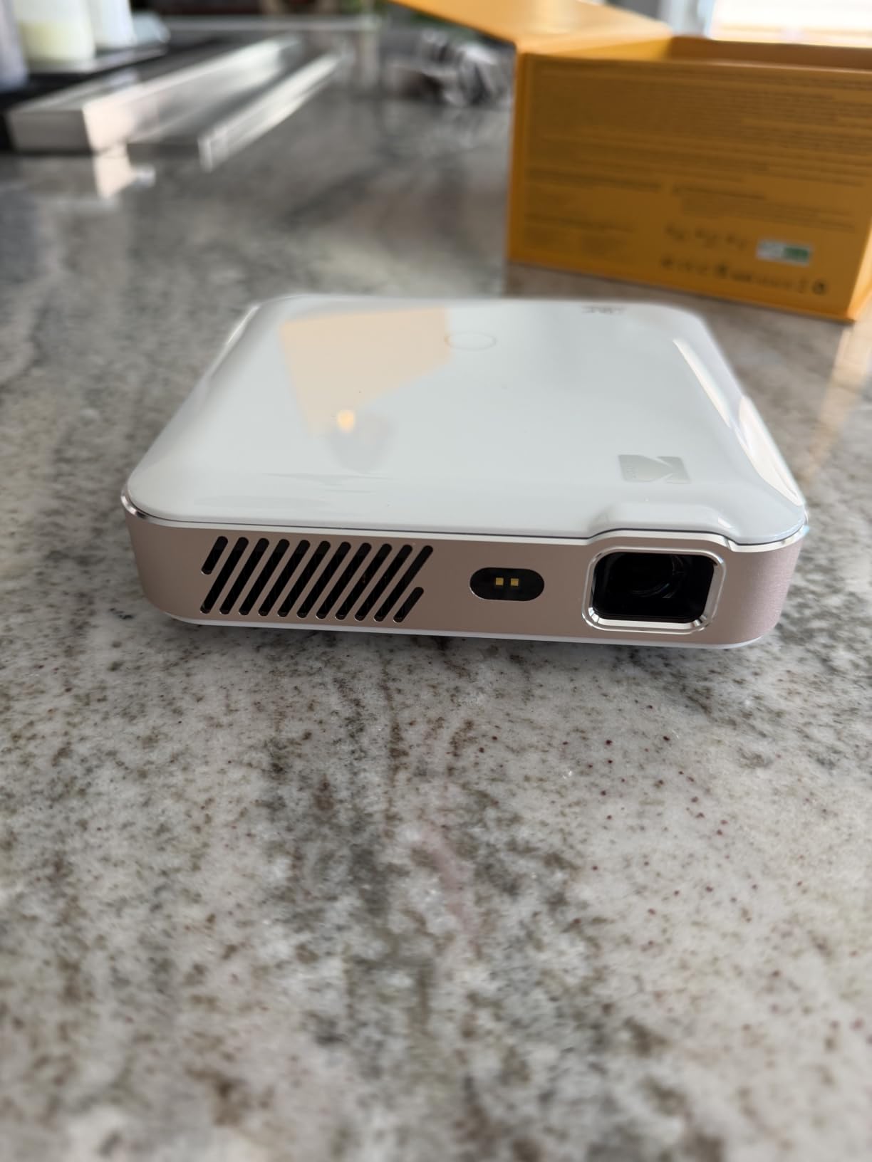 KODAK Luma 500 Mini Projector with WiFi and Bluetooth, 1080p, Google TV | Direct App Streaming, 2-Hour Eco Battery, Auto-Focus & 4-Side Keystone, 4K Input, Portable Outdoor Projector for Movie Nights customer photo 1