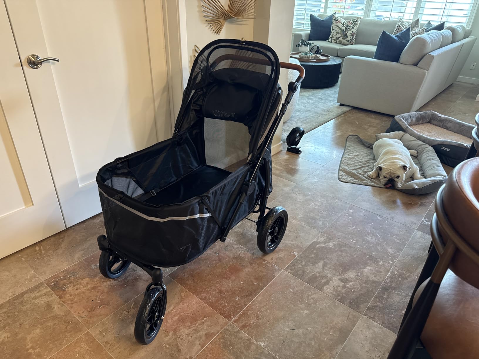 Zoosky Pet Stroller for Large Dogs up to 110lbs, Large Pet Stroller customer photo 2