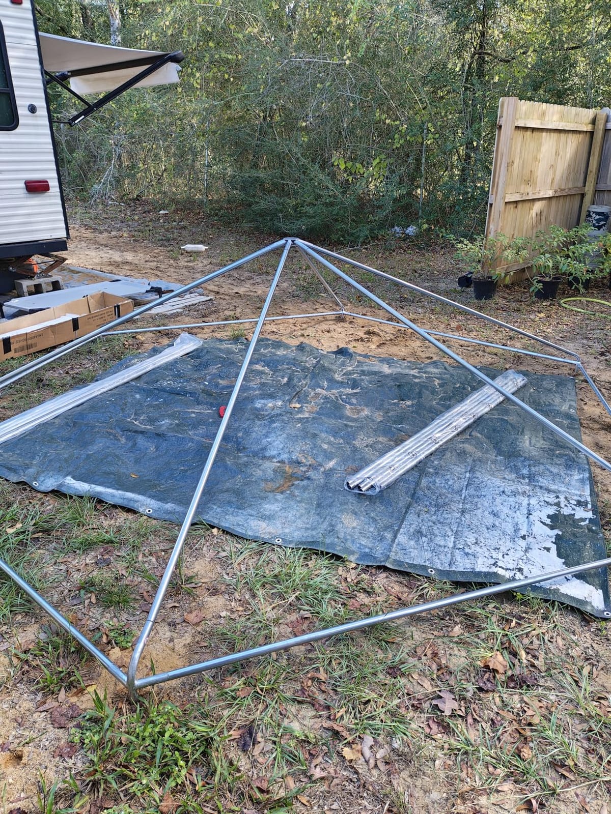 AMERLIFE 13.5x13.5x9 FT Hexagonal Walk-in Greenhouse | Windbreak Ropes, Ground Stakes And Waterproof PE Cover Help Create A Stable Protected Space For Outdoor Plants customer photo 1