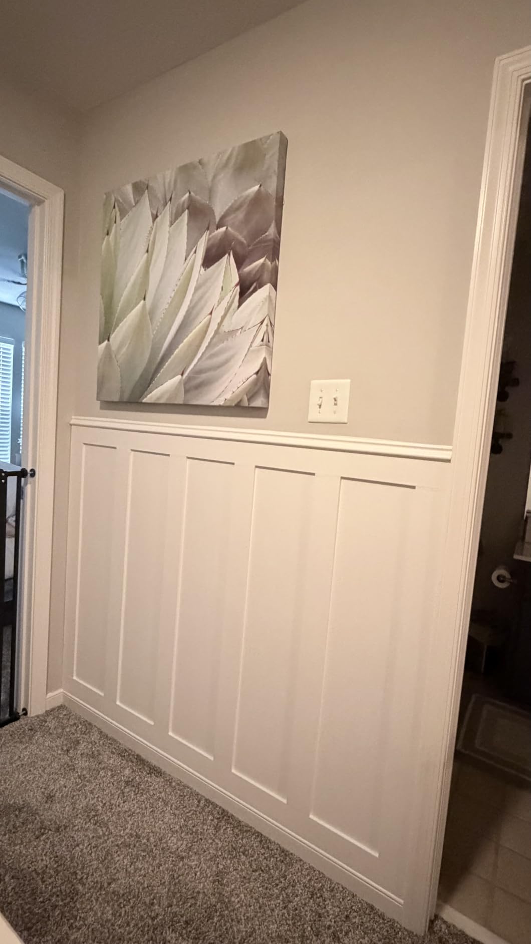 Art3d MDF Premade Paintable Board and Batten Wainscoting Kit, 94.5 x 54 in | Molding Slat with Edge Strip, Lightweight, Paintable, Impact-Resistant, Easy to Install, Ideal for Living Rooms, Bedrooms customer photo 2