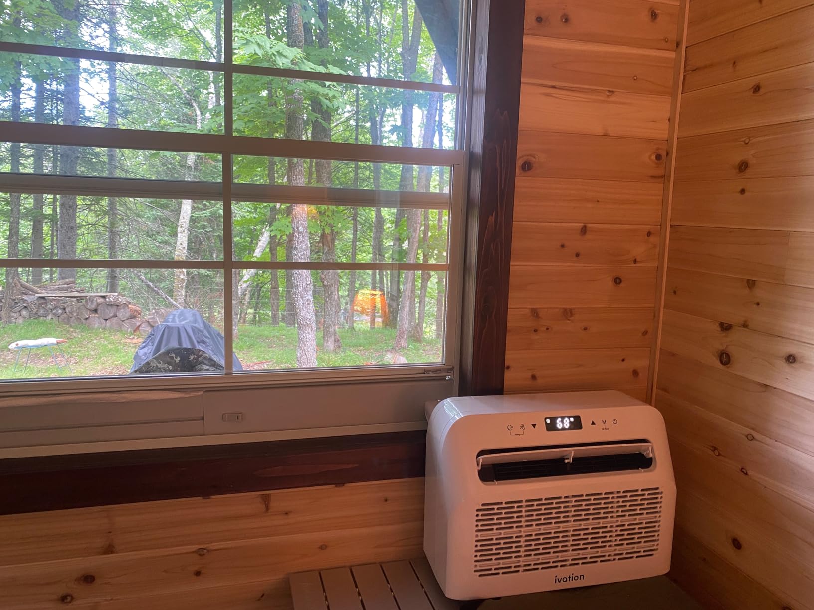 Ivation 6,500 BTU Camper Air Conditioner | Portable Over-the-Window Sill AC, Fan & Dehumidifier for RV, Caravan & Motorhome | Digital Display, Temperature Control, Timer, Sleep Mode, Whisper Quiet customer photo 2