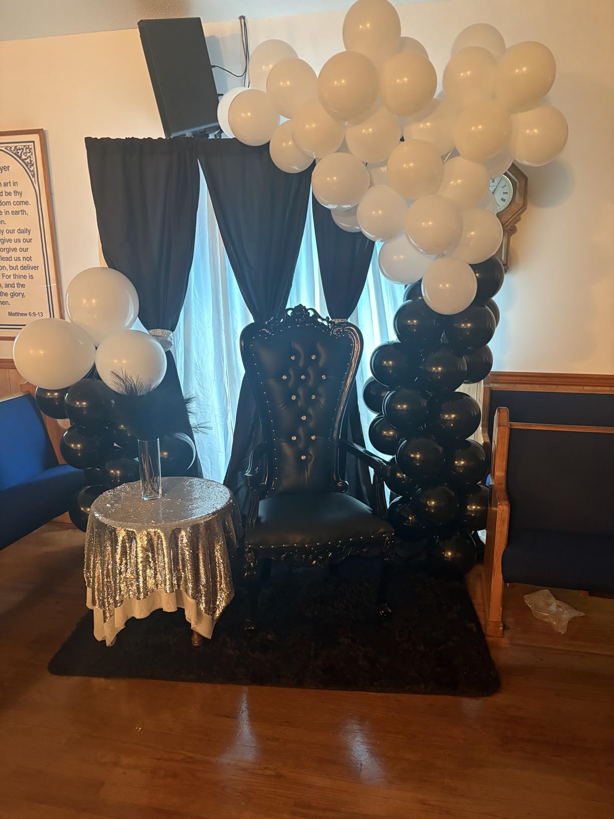 10x10ft Double Crossbar Pipe and Drape Stand Kit, Heavy Duty Backdrop Stand Adjustable, Sturdy Metal Back Drop Decoration Frame with Flat Base for Parties, Flower Wall,Wedding,Trade Shows,Photography customer photo 2