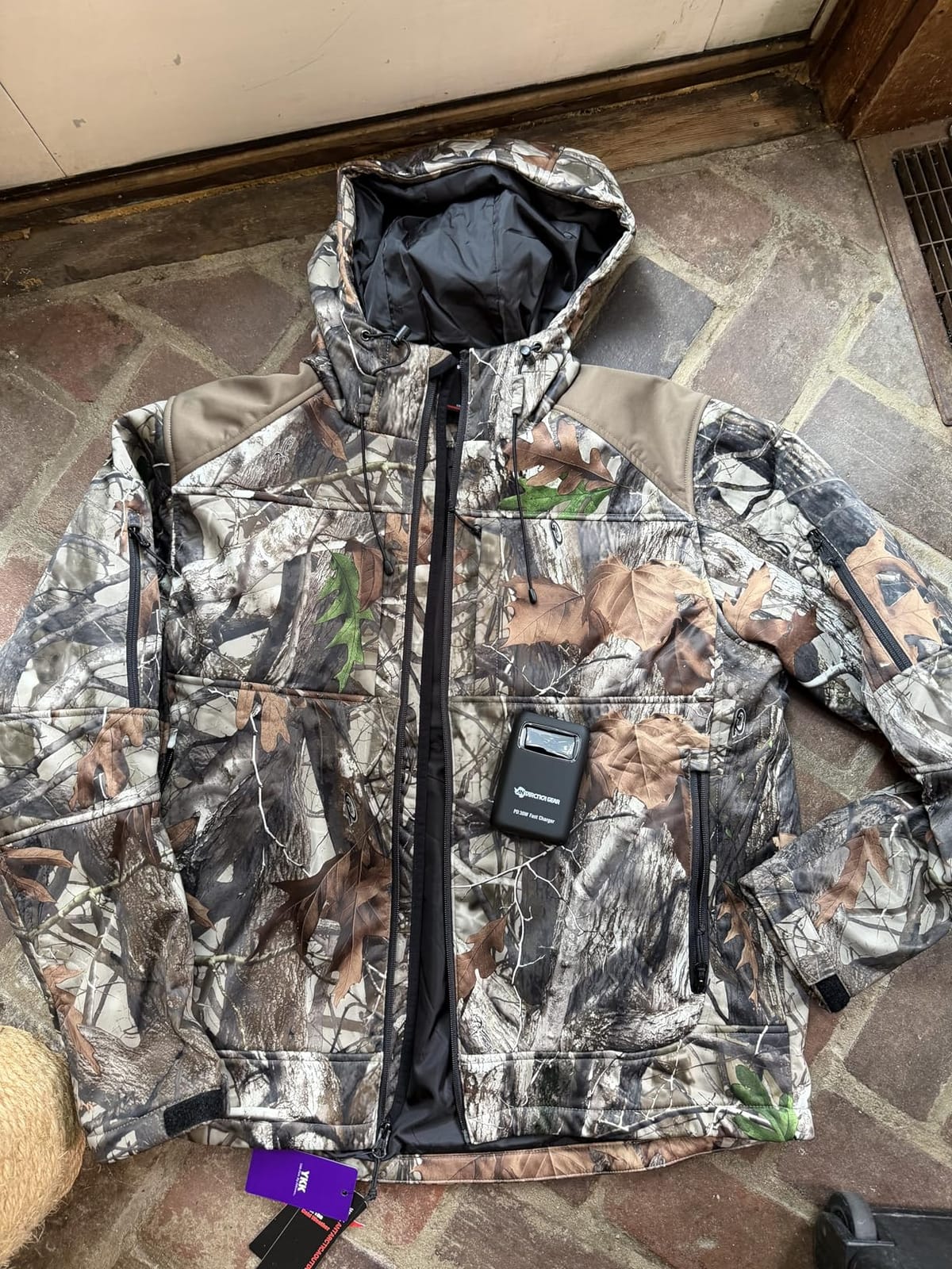ANTARCTICA GEAR Heated Hunting Jacket for Men with 12V Battery Pack, Hoodie Winter Heated Work Jacket customer photo 2