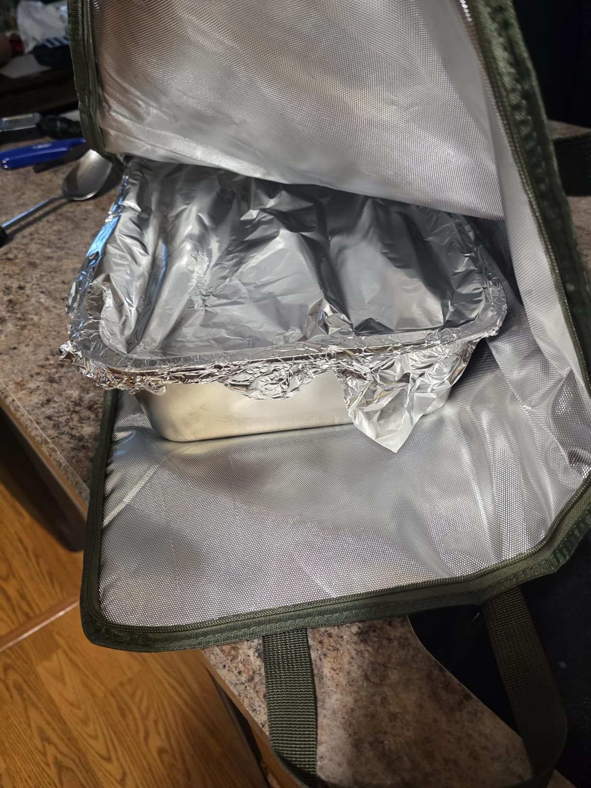 Bolycen Upgraded 21 in BBQ Blanket for Resting Meat, Insulated Brisket Bag | Smoker Accessories, 5-Layer, Wide Mouth, Reinforced Base, Leak-Resistant, Foldable, for Brisket and Turkey, Gift for Men customer photo 2