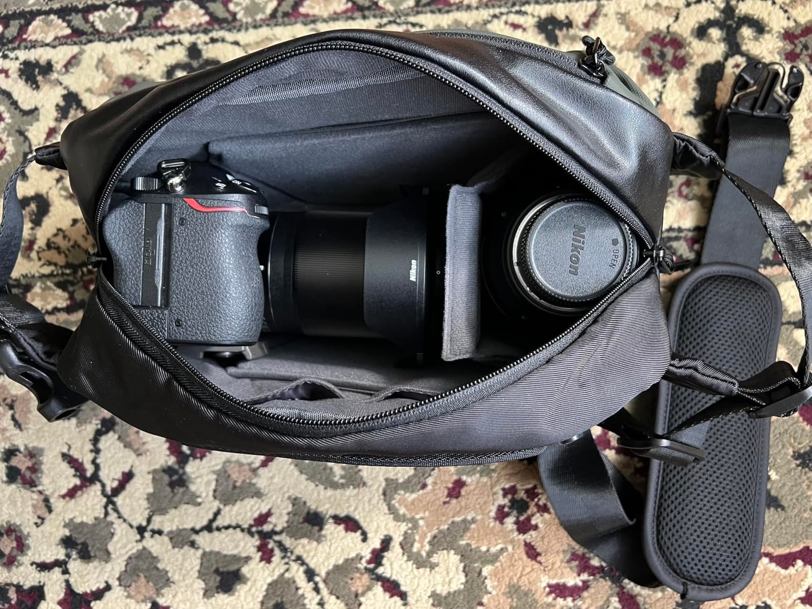 K&F CONCEPT 2 in 1 Camera Sling Bag, Everyday Shoulder Bag | Multifunction Photography Compact Crossbody DSLR Portable Bag, Compatible for Canon/Nikon/Sony, BS01 customer photo 2