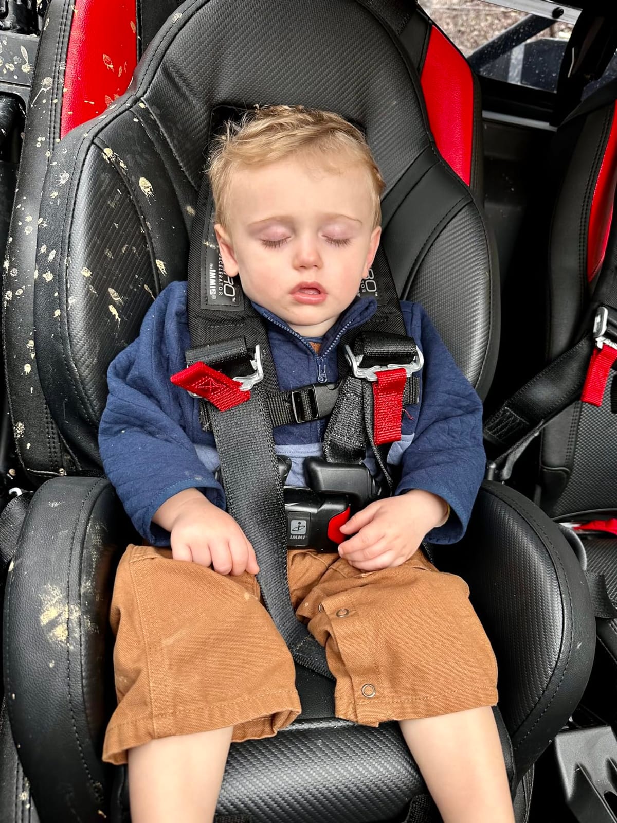 UTV Mini Bucket Seat for Kids (Fits All Stock and Aftermarket UTV and Side by Side Seats) (Orange) customer photo 1