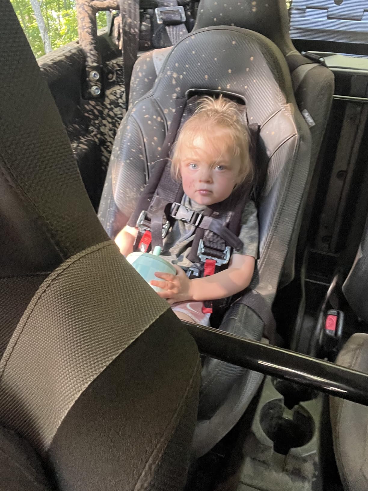 UTV Mini Bucket Seat for Kids (Fits All Stock and Aftermarket UTV and Side by Side Seats) (Orange) customer photo 2