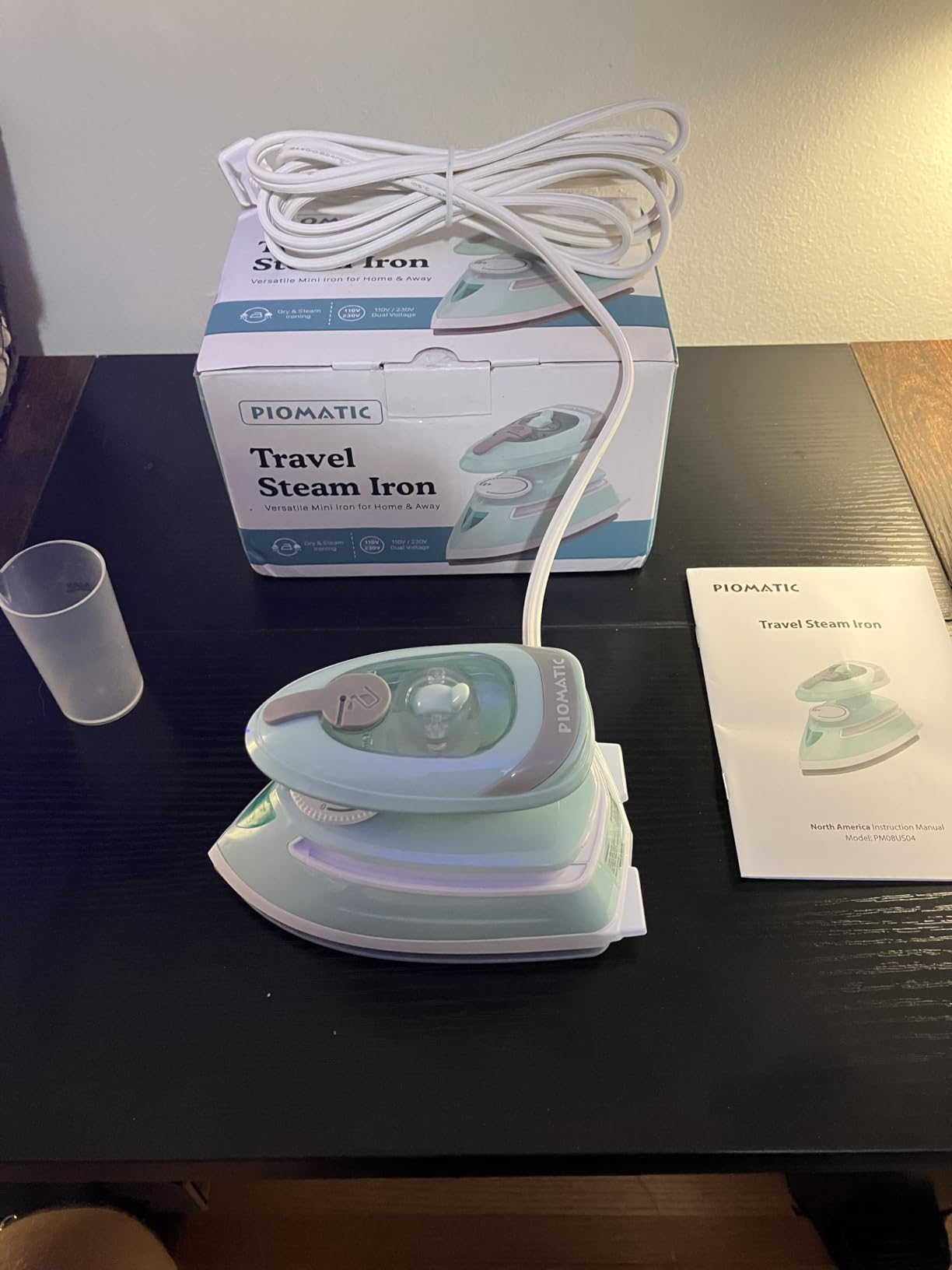 PIOMATIC Mini Travel Steam Iron with Temperature Control & Dual Voltage | Small Iron with Non-Stick Soleplate and Cord Storage, Ideal for Sewing, Quilting and Handcraft customer photo 1