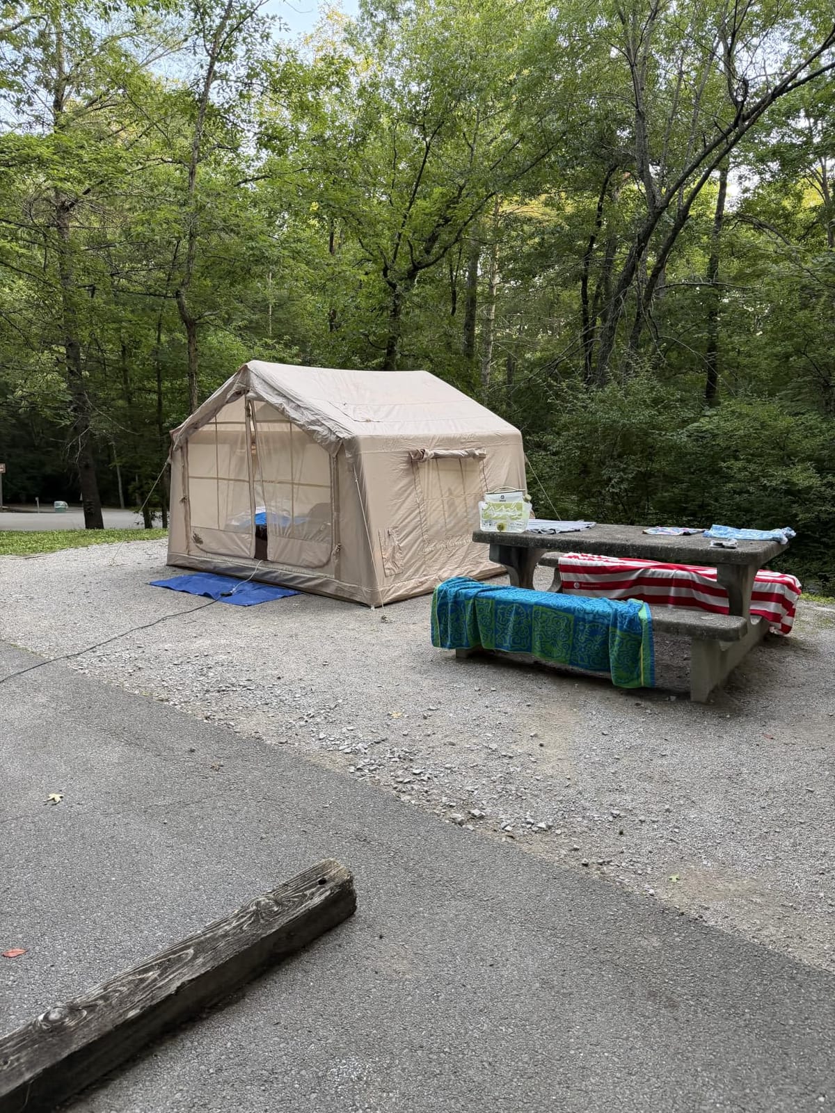 Inflatable Tents for Camping, Blow Up Tent with Stove Jack, Ytaoeo Hot Tent | Waterproof Air Glamping Tents with Hand Pump, Easy Setup 4 Season customer photo 1