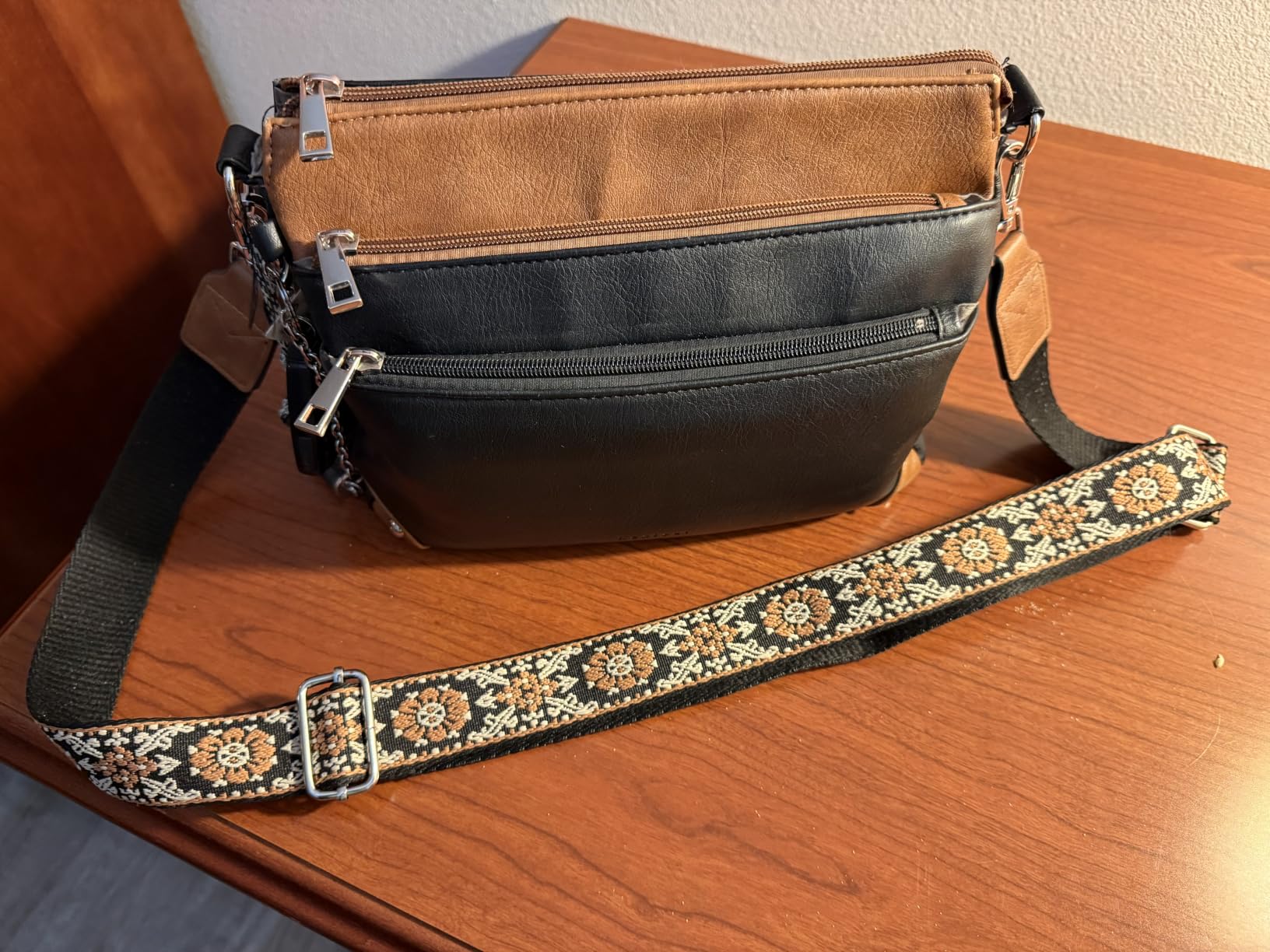 Crossbody Bags for Women Rfid Travel Crossbody Purses Leather Handbags Medium Shoulder bag with Adjustable Strap customer photo 1