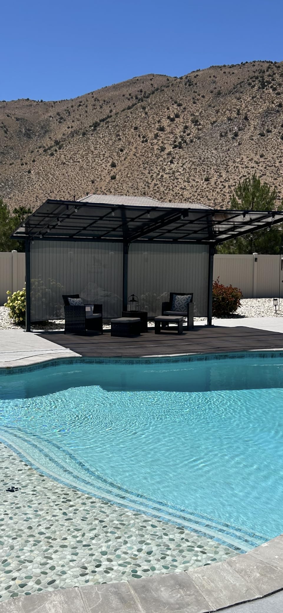 AECOJOY 8' x 8' Gazebo for Patio, Small Free Standing Lean to Gazebo Pergola with Patio Roof (64 Sq.Ft Shaded) on Clearance, Hard Top Wall Mounted Heavy Duty Awnings for Decks, Backyard and More customer photo 1