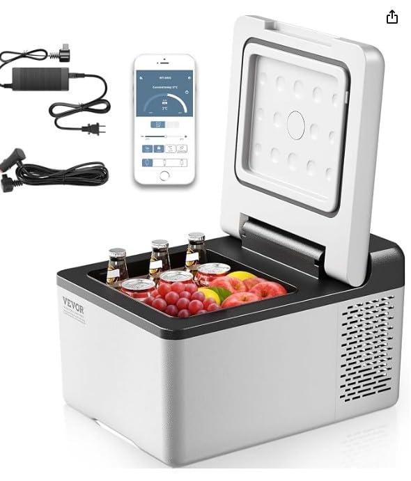 VEVOR 12 Volt Car Refrigerator, 52.8QT/50L Car Fridge, Portable Electric Cooler with -4F~68F Adjustable Temperature, 12/24V DC and 100-240V AC Compressor Freezer for Outdoor, Camping, Travel, RV customer photo 1