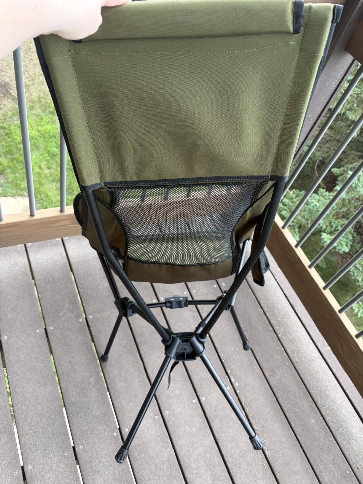 MARCHWAY Lightweight Folding High Back Camping Chair with Head Support, Stable Portable Compact for Outdoor Camp, Travel, Beach, Picnic, Festival, Hiking, Backpacking (Highback Orange) customer photo 2