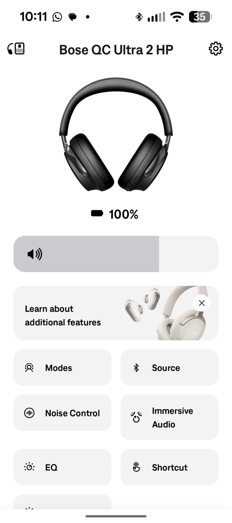 Bose QuietComfort Ultra Bluetooth Headphones (2nd Gen), Wireless Headphones with Spatial Audio, Over Ear Noise Cancelling with Mic, Up to 30 Hours of Play time, Driftwood Sand - Limited Edition customer photo 2