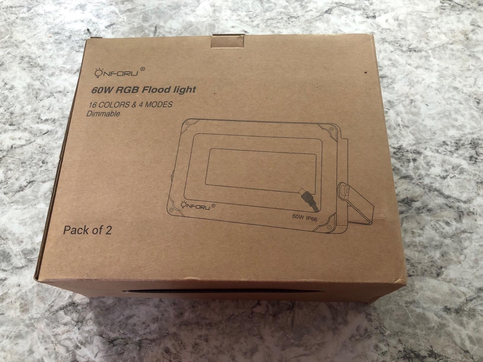 Onforu 4 Pack LED RGBW Flood Lights Outdoor 70W, 2700K Warm White Dimmable Million Color Changing Floodlight Waterproof with Remote, DIY Stage Lights Uplighting Indoor for Party customer photo 2