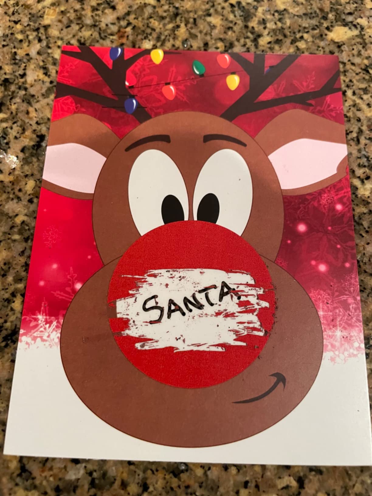 My Scratch Offs Christmas Santa Scavenger Hunt Cards, 20 Pack DIY Custom Scratch Off Cards with Stickers, 4x3 Inches customer photo 2