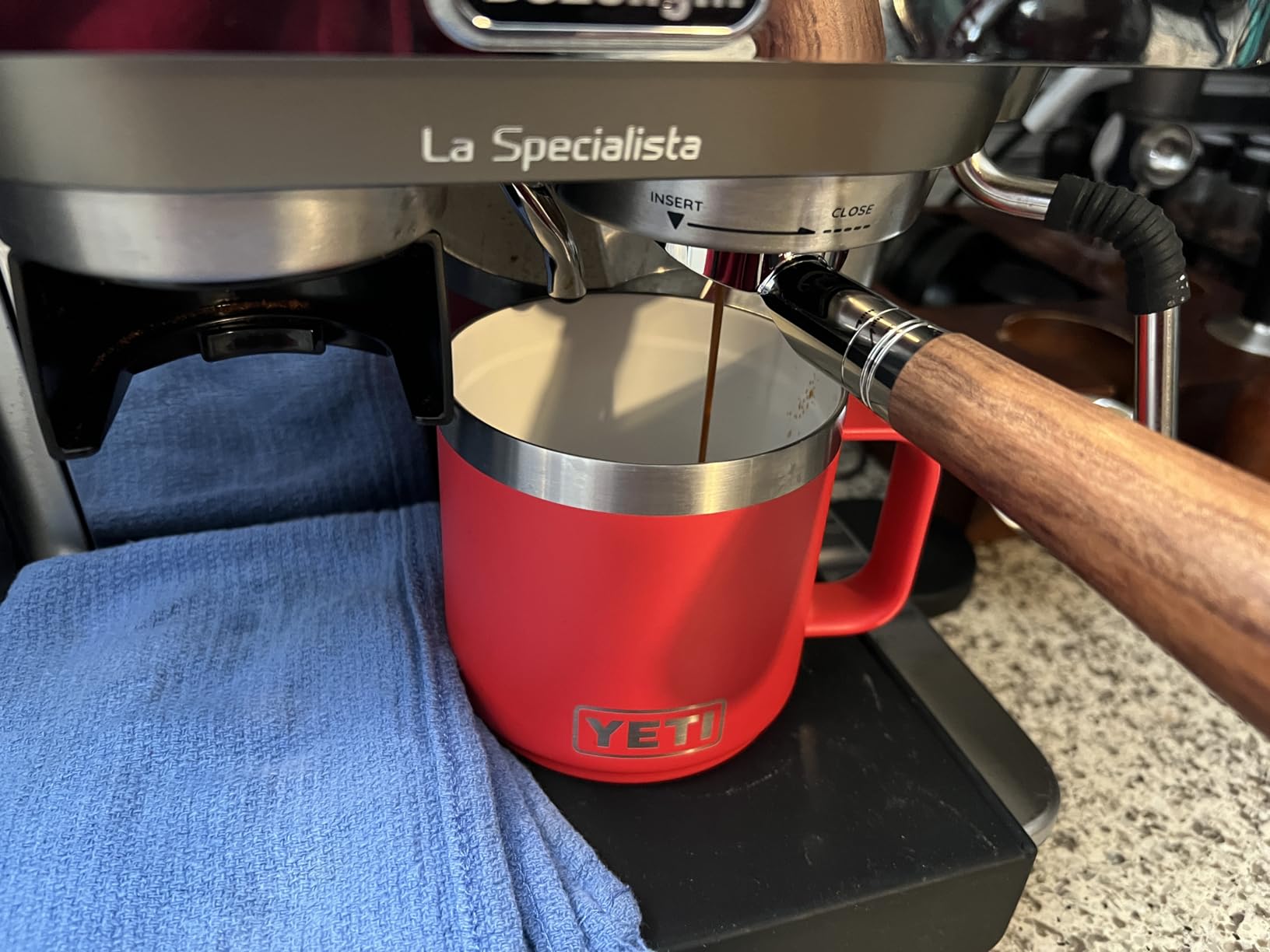 YETI Rambler 14 oz Ceramic Lined Stackable Mug, Cape Taupe | Double-Wall Vacuum Insulated, Stainless Steel with MagSlider Lid customer photo 1