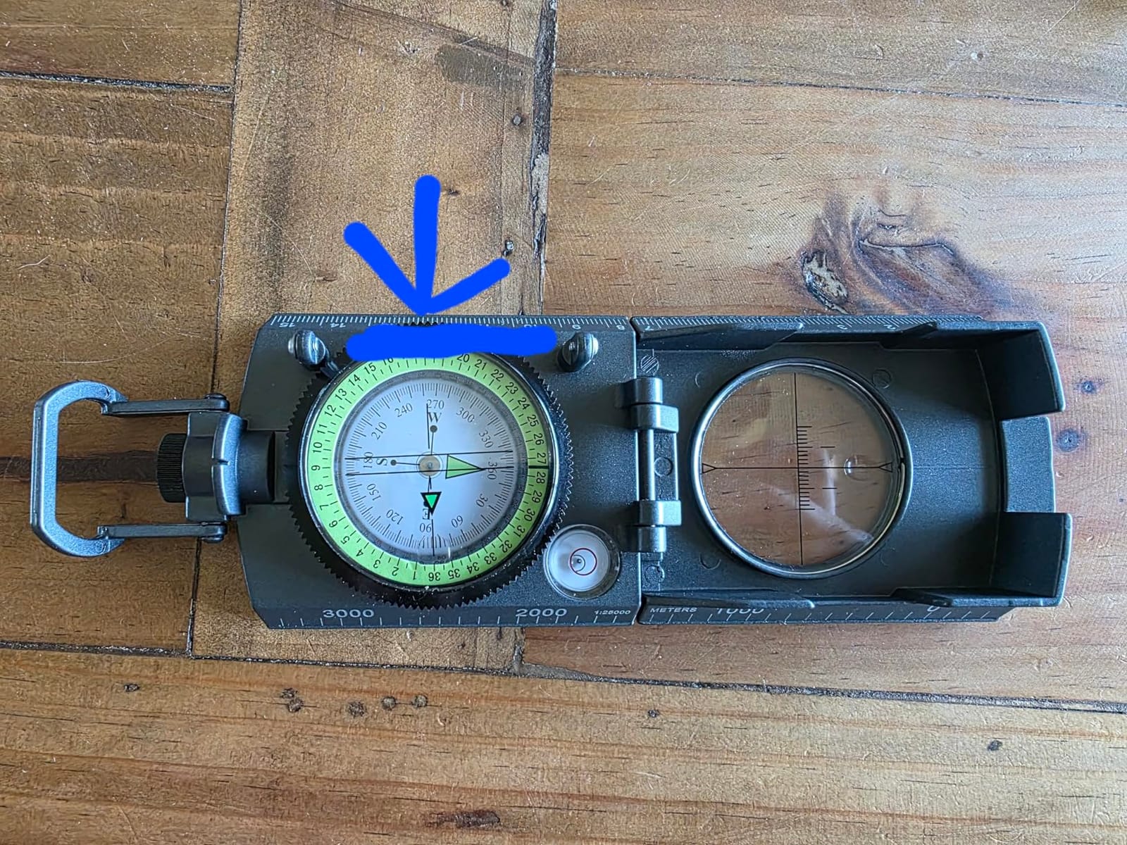 Anbte Hiking Compass, IP65 Waterproof Metal Compass for Camping Navigation customer photo 1
