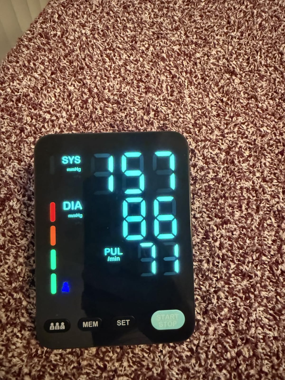 Automatic Upper Arm Blood Pressure Monitor, 3*199 Sets Memory, White | Dual Cuffs (9-17in&13-21in), Large LED Backlit Display, USB-C/4 AAA, Fast 35s reading, Home Use, one-touch, accurate readings customer photo 1