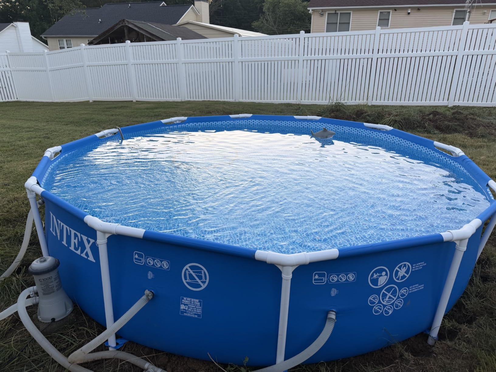 INTEX Metal Frame 10ft x 30in Round Above Ground Swimming Pool | 28200EP - Pool Only (Pump Not Included) customer photo 2