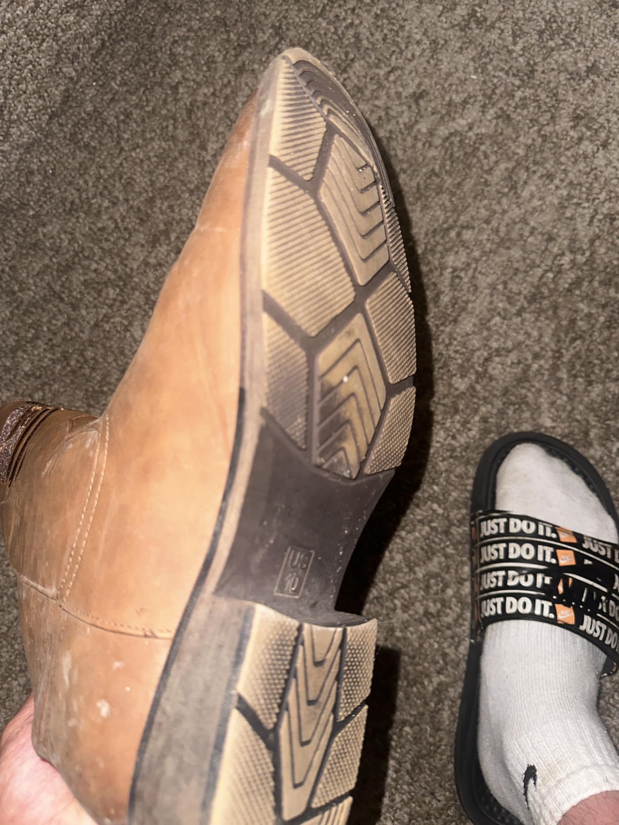 Winbird Cowboy Boots For Men Wide Square Toe Western Slip Resist Mens Boots customer photo 2